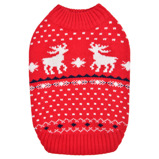 Puppia Winter Sweater Dyani Red - Premium Hondenkleding > Hondentrui from Puppia - Just €36.99! Shop now at Frenkiezdogshop