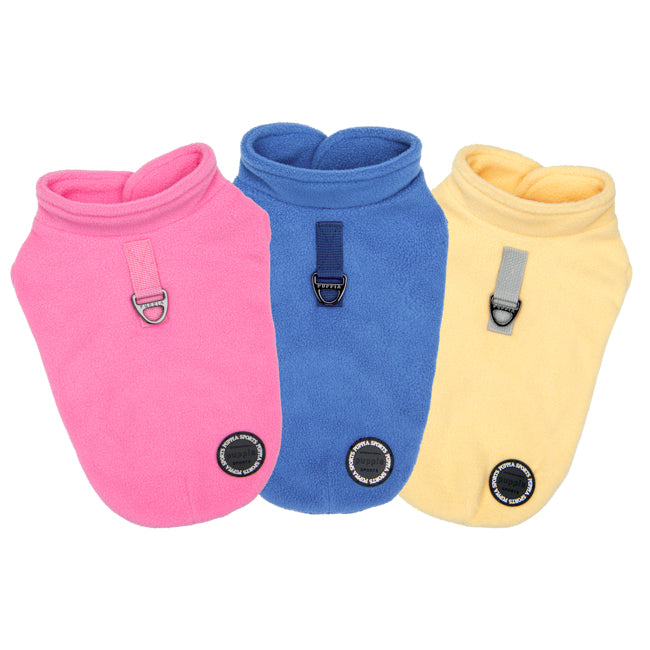 Puppia Lucius Fleece Jacket Harness Pink - Premium hondentuig > honden harnas from Puppia - Just €30.99! Shop now at Frenkiezdogshop