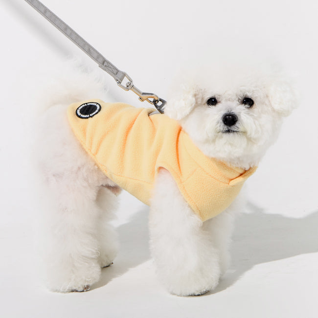 Puppia Lucius Fleece Jacket Harness Light Yellow - Premium hondentuig > honden harnas from Puppia - Just €30.99! Shop now at Frenkiezdogshop