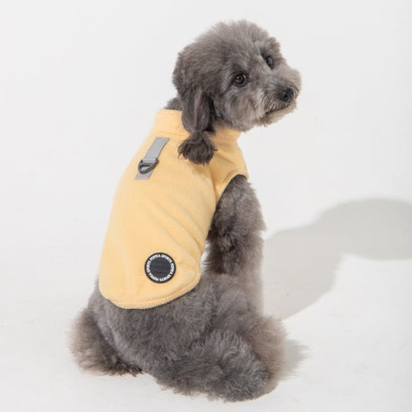 Puppia Lucius Fleece Jacket Harness Light Yellow Hondenkleding > Hondentrui Small