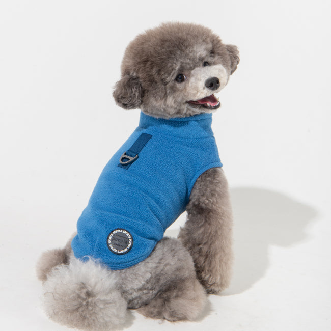 Puppia Lucius Fleece Jacket Harness Royal Blue - Premium hondentuig > honden harnas from Puppia - Just €30.99! Shop now at Frenkiezdogshop