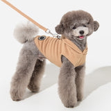 Puppia Zuko Fleece Jacket Harness  Beige - Premium hondentuig > honden harnas from Puppia - Just €30.99! Shop now at Frenkiezdogshop