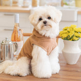 Puppia Zuko Fleece Jacket Harness  Beige - Premium hondentuig > honden harnas from Puppia - Just €30.99! Shop now at Frenkiezdogshop