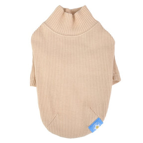 Olchi Wave TurtleNeck Sweater T-Shirt Beige - Premium Hondenkleding > Hondentrui from Olchi - Just €20! Shop now at Frenkiezdogshop