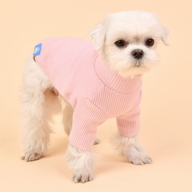 Olchi Wave TurtleNeck Sweater T-Shirt Pink - Premium Hondenkleding > Hondentrui from Olchi - Just €21.99! Shop now at Frenkiezdogshop