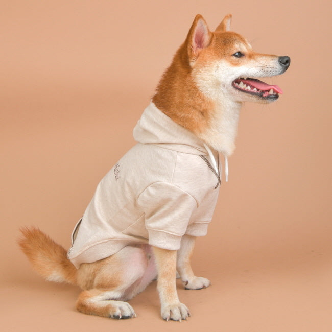 Olchi Simple Hood hondentrui Hoodie Beige - Premium Hondenkleding > Hondentrui from Olchi - Just €24.99! Shop now at Frenkiezdogshop