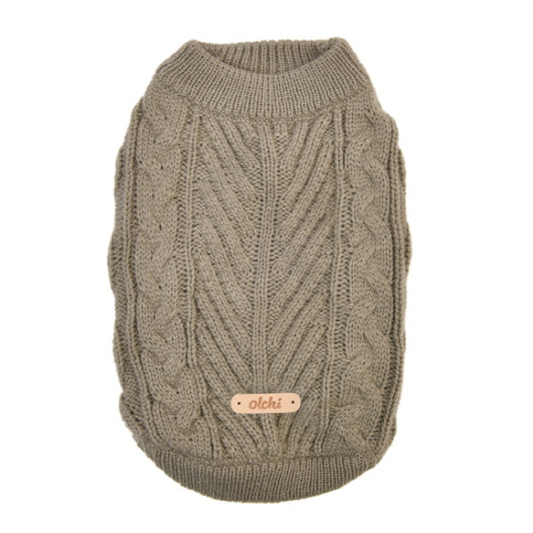 Olchi Breaded Knit Hondentrui grey - Premium Hondenkleding > Hondentrui from Olchi - Just €29.99! Shop now at Frenkiezdogshop