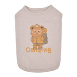 Olchi Camping T-shirt beige - Premium hondenkleding > hondenshirt from Olchi - Just €30.99! Shop now at Frenkiezdogshop