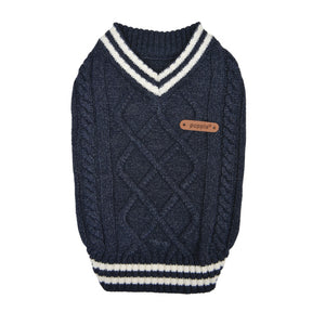 Puppia Winter Sweater Pierre Navy - Premium Hondenkleding > Hondentrui from Puppia - Just €25! Shop now at Frenkiezdogshop