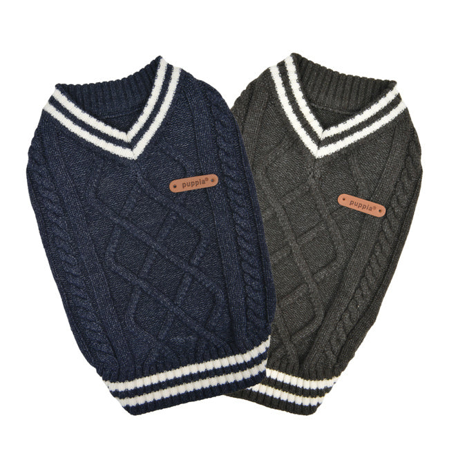 Puppia Winter Sweater Pierre Navy - Premium Hondenkleding > Hondentrui from Puppia - Just €39.99! Shop now at Frenkiezdogshop