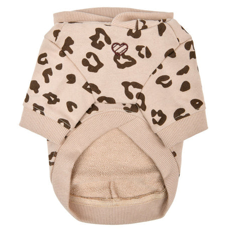 Pinkaholic Leopardess hooded shirt Beige - Premium hondenkleding > hondenshirt from Pinkaholic - Just €42.99! Shop now at Frenkiezdogshop