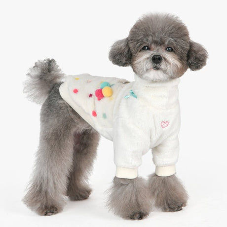 Pinkaholic Maycie Turtleneck harness shirt Ivory hondenkleding > hondenshirt Small