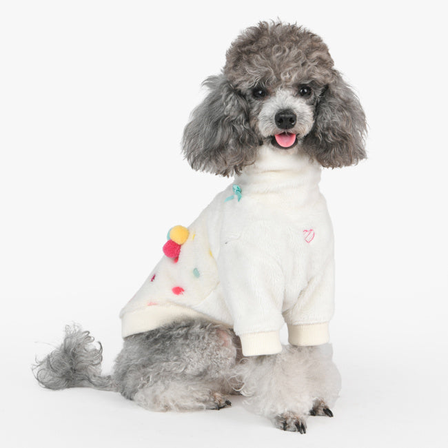 Pinkaholic Maycie Turtleneck harness shirt Ivory - Premium hondenkleding > hondenshirt from Pinkaholic - Just €39.99! Shop now at Frenkiezdogshop