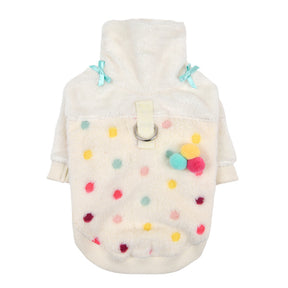 Pinkaholic Maycie Turtleneck harness shirt Ivory - Premium hondenkleding > hondenshirt from Pinkaholic - Just €25! Shop now at Frenkiezdogshop