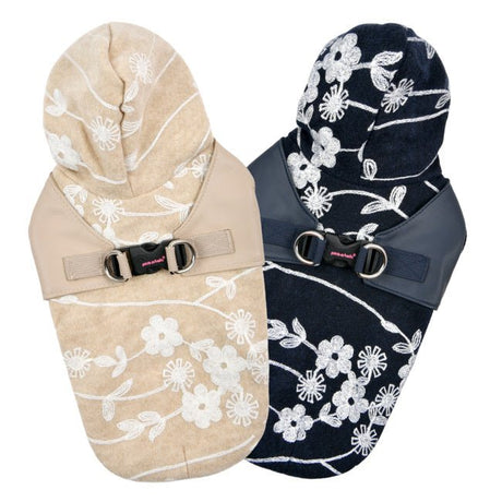 Pinkaholic Celandine winter hooded harness shirt Navy Hondenkleding > Hondentrui Small