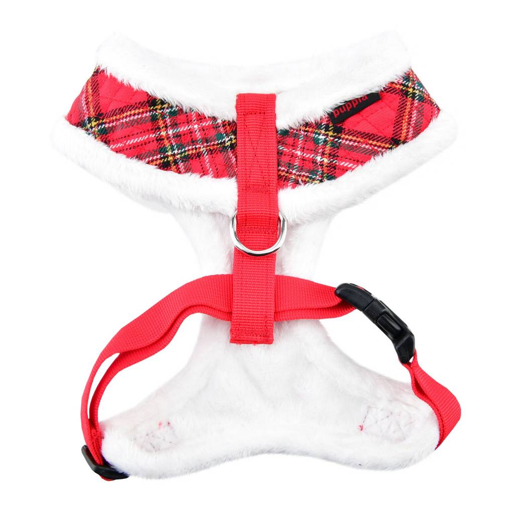 Puppia Harness A Blitzen Checkered Red - Premium hondentuig > honden harnas from Puppia - Just €26.99! Shop now at Frenkiezdogshop