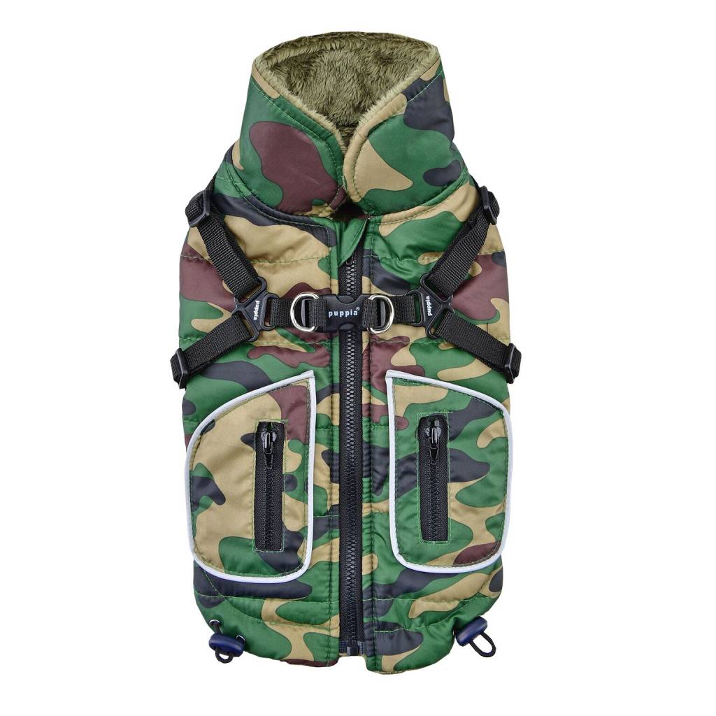 Puppia Pioneer Jacket Camo - Premium Hondenkleding > hondenjas from Puppia - Just €84.99! Shop now at Frenkiezdogshop