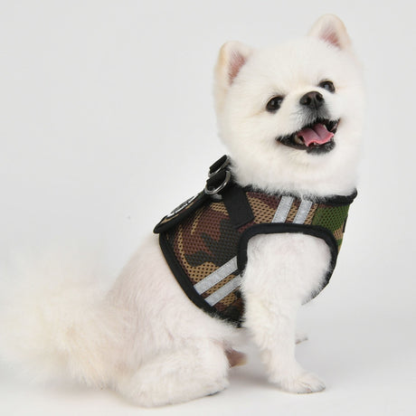 Puppia Soft Vest Harness PRO model B Camo hondentuig > honden harnas > model B Small