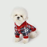 Puppia Blitzen Kerst Hoodie  Checkered Red - Premium Hondenkleding > Hondentrui from Puppia - Just €44.99! Shop now at Frenkiezdogshop