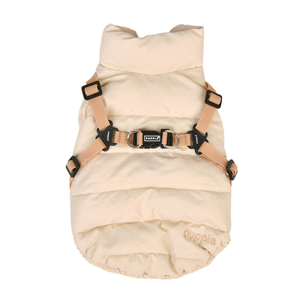 Puppia Cotton Touch Harness Jumper Beige - Premium Hondenkleding > hondenjas from Puppia - Just €67.99! Shop now at Frenkiezdogshop