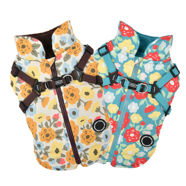 Puppia Allyssa Jacket Harness  Aqua - Premium hondentuig > honden harnas from Puppia - Just €80.99! Shop now at Frenkiezdogshop