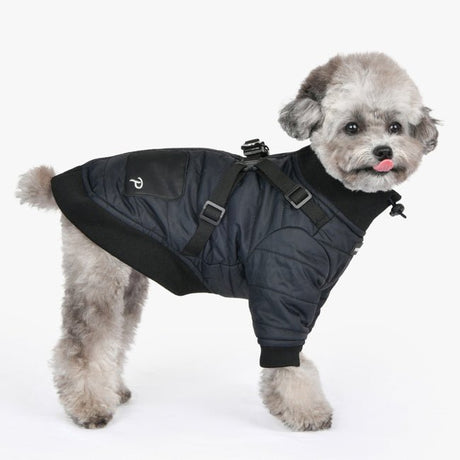 Puppia Stratus Jacket Harness Black Hondenkleding > hondenjas Small