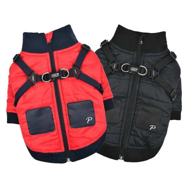 Puppia Stratus Jacket Harness Red - Premium Hondenkleding > hondenjas from Puppia - Just €92.99! Shop now at Frenkiezdogshop