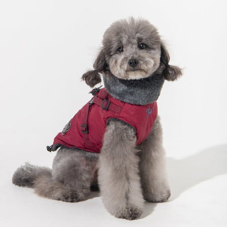 Puppia Isolde Jacket Harness Wine Hondenkleding > hondenjas Small