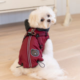 Puppia Isolde Jacket Harness Wine - Premium Hondenkleding > hondenjas from Puppia - Just €89.99! Shop now at Frenkiezdogshop