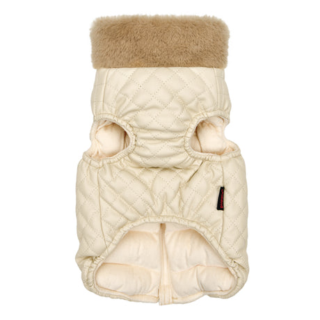 Puppia Dia Quilted Vest Jumper harnas hondenjas Beige - Premium Hondenkleding > hondenjas from Puppia - Just €60! Shop now at Frenkiezdogshop