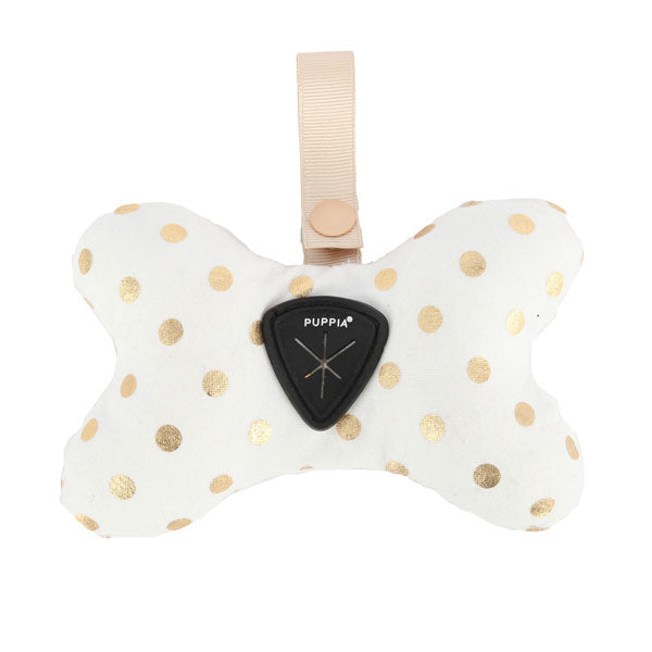 Puppia Modern Dotty Waste Bag Dispenser Ivory - Premium Poepzakjeshouder > Poepzakhouder from Puppia - Just €10! Shop now at Frenkiezdogshop