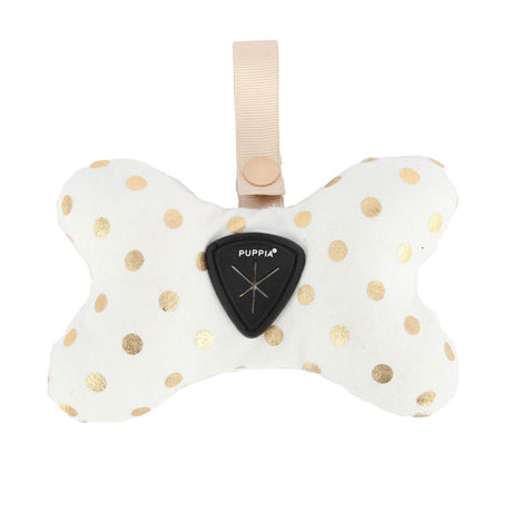 Puppia Modern Dotty Waste Bag Dispenser Ivory - Premium Poepzakjeshouder > Poepzakhouder from Puppia - Just €17.99! Shop now at Frenkiezdogshop