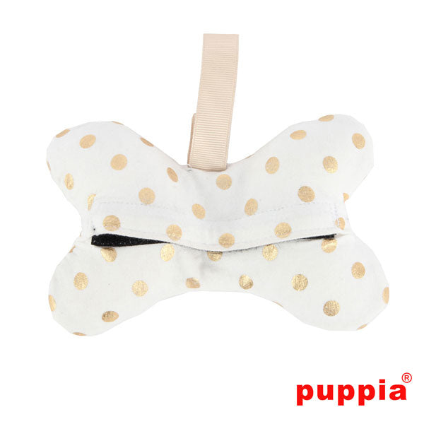 Puppia Modern Dotty Waste Bag Dispenser Ivory - Premium Poepzakjeshouder > Poepzakhouder from Puppia - Just €17.99! Shop now at Frenkiezdogshop