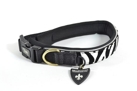 Bellomania Zebra collar halsband ( Tweedekans-product ) - Premium halsband > hondenhalsband from Bellomania - Just €11.99! Shop now at Frenkiezdogshop